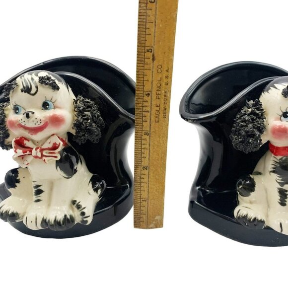 Vintage Lefton Spaghetti Ears Dog Figurine Planters 1960’s - Picture 9 of 11